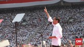 FOTO : Kampanye Pamungkas 'Konser Putih Bersatu' Jokowi Jokowi menutup rangkaian kampanye Pemilu 2019 dengan Konser Putih Bersatu di Gelora Bung Karno, Sabtu (13/4). Massa pendukung Jokowi memutihkan GBK.