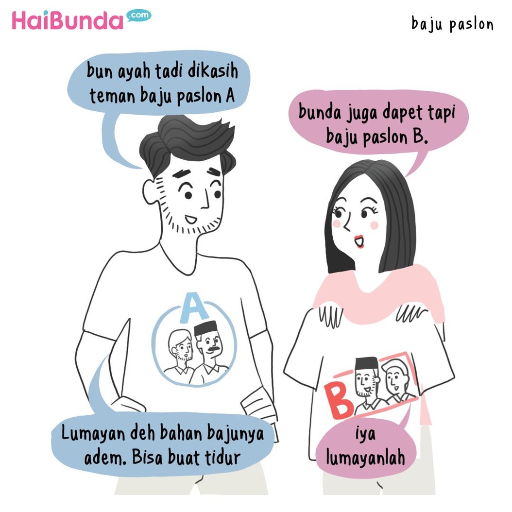 Beginilah cerita serba-serbi pemilu di keluarga Bunda di komik ini. Cerita pemilu di keluarga Bunda apa nih? Share yuk, Bun.