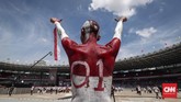 FOTO : Kampanye Pamungkas 'Konser Putih Bersatu' Jokowi Jokowi menutup rangkaian kampanye Pemilu 2019 dengan Konser Putih Bersatu di Gelora Bung Karno, Sabtu (13/4). Massa pendukung Jokowi memutihkan GBK.