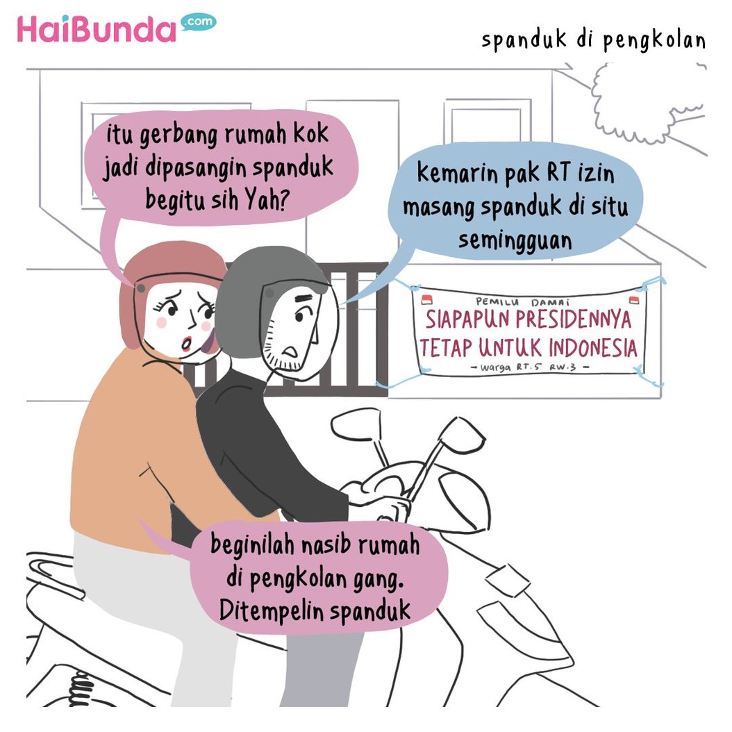 Beginilah cerita serba-serbi pemilu di keluarga Bunda di komik ini. Cerita pemilu di keluarga Bunda apa nih? Share yuk, Bun.