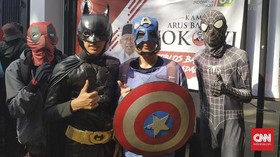 'Captain America' Muncul di Kampanye Akbar Jokowi