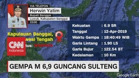 VIDEO - Bupati Banggai: Warga Panik & Mencari Ketinggian