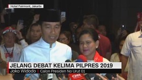 VIDEO: Presiden Jokowi Jelang Debat Kelima
