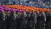 FOTO: Apel Pengamanan Pemilu Serentak 2019 Anggota TNI dan Polri mengikuti apel pengamanan jelang pemilu serentak yang akan digelar pada 17 April mendatang.