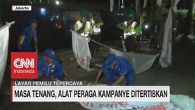 VIDEO: Masa Tenang, Alat Peraga Kampanye Ditertibkan