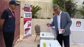 Suhu 39 Derajat Celsius, WNI di India Antusias Ikut Pemilu