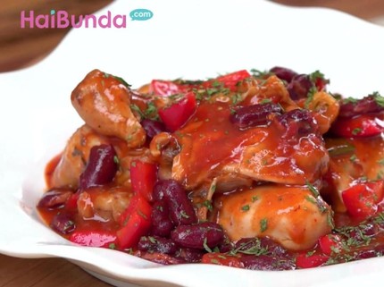 Resep Chicken Red Bean Balado, Pedasnya Bikin Bunda Nambah Terus