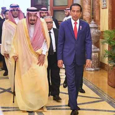Momen Pertemuan Jokowi dengan Raja Salman