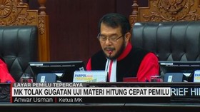 VIDEO: MK Tolak Gugatan Uji Materi Hitung Cepat Pemilu