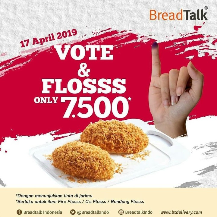 <p>Bunda bisa membeli roti varian floss hanya seharga Rp7.500</p>