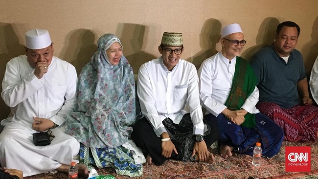 Sandiaga menyempatkan diri untuk meminta maaf atas segala kesalahan yang mungkin dibuatnya semasa gelaran kampanye.