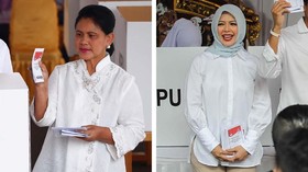 Heels Iriana Jokowi dan Lipstik Merah Nur Asia Uno di Pemilu