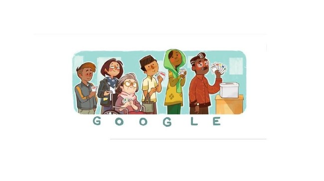 Google kembali mengeluarkan Doodle dengan tema Pemilu 2019.