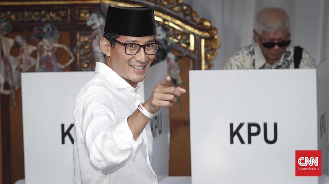 Capres Sandiaga Uno tercatat melakukan penjualan saham miliknya pada PT Saratoga Investama Sedaya Tbk senilai Rp663 miliar sepanjang masa kampanye Pilpres 2019.