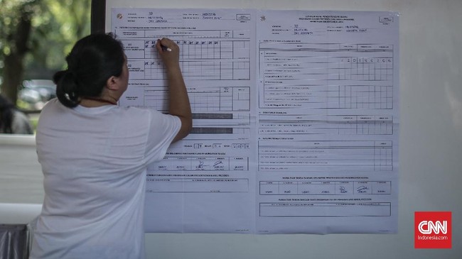 Berikut tahapan rekapitulasi nasional suara Pemilu 2019 dilakukan manual berjenjang dari TPS hingga ke pusat, dan rencananya akan ditetapkan pada 22 Mei 2019.