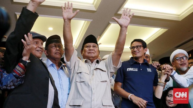 Tim Prabowo-Sandi membuka kemungkinan menggugat ke MK jika KPU menyimpulkan hasil suara Pilpres yang berbeda dengan real count internal kubu 02.