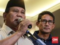 Prabowo-Sandi Daftarkan Sengketa Pilpres ke MK Sore Ini