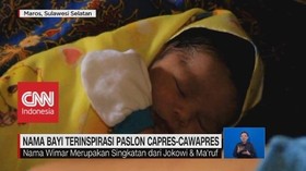 VIDEO: Nama Bayi Terinspirasi Paslon Capres-Cawapres