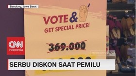 VIDEO: Warga Serbu Diskon Spesial Pemilu RI 2019