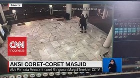 VIDEO: Miris! Vandalisme di Masjid Dengan Gambar Tak Senonoh