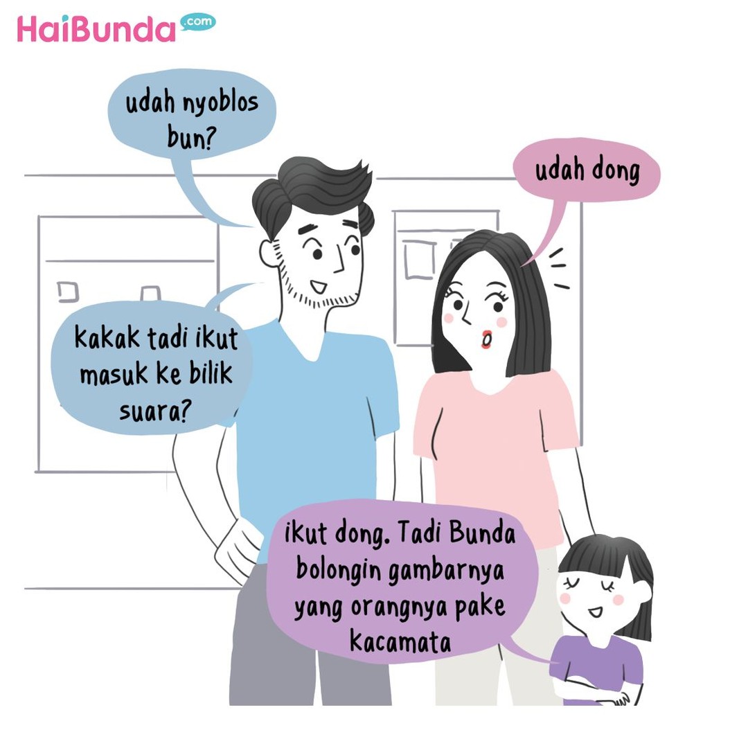 Beginilah cerita saat Bunda nyoblos. Gimana cerita serba-serbi nyoblos di keluarga Bunda?