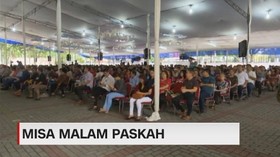 VIDEO: Misa Malam Paskah di Katedral Jakarta