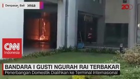 VIDEO: Jumat Malam, Bandara I Gusti Ngurah Rai Terbakar