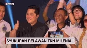 VIDEO: Erick Thohir Hadiri Syukuran Relawan Milenial 01