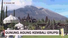 VIDEO: Gunung Agung Kembali Erupsi