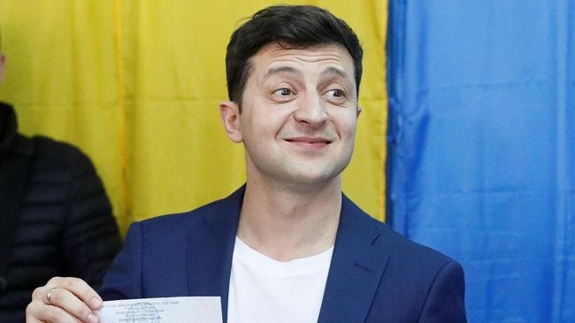 Exit Poll: Pelawak Volodymyr Zelenskiy Menang Pilpres Ukraina