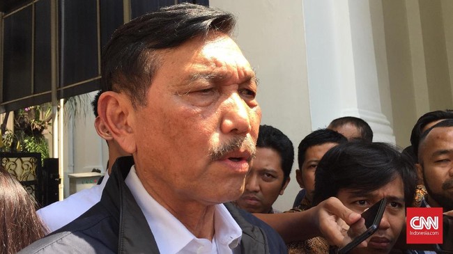 Menko Marves Luhut Panjaitan merespons klaim Sekjen PDIP Hasto Kristiyanto soal Menkeu Sri Mulyani dan Menteri PUPR Basuki Hadimuljono menghadap Megawati.