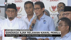 VIDEO: Sandi Imbau Relawan Kawal Penghitungan Suara KPU