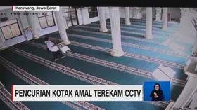 VIDEO: Pencurian Kotak Amal Terekam CCTV
