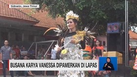 VIDEO: Busana Karya Vanessa Angel Dipamerkan di Lapas