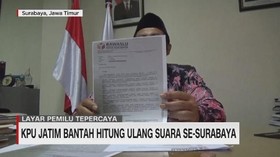 VIDEO: KPU Jatim Bantah Hitung Ulang Suara se-Surabaya