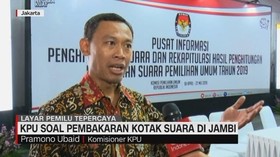 VIDEO: KPU Soal Pembakaran Kotak Suara di Jambi