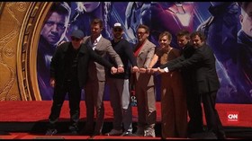 VIDEO: 6 'Avengers' Cetak Tangan di Hollywood