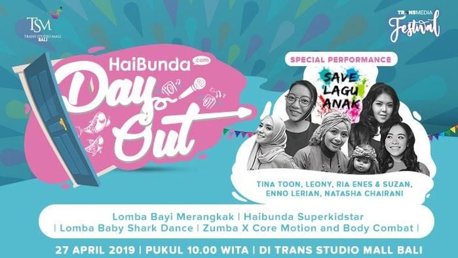 Yuk Seru-seruan di HaiBunda's Day Out Akhir Pekan Ini Acaranya akan digelar akhir pekan ini di Trans Studio Mall Denpasar Bali.