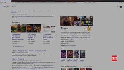 VIDEO: Jentikan Jari Thanos Lenyapkan Hasil Pencarian Google