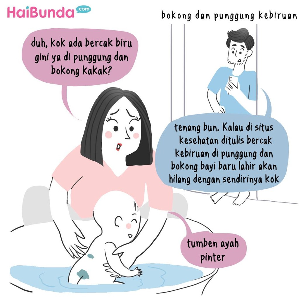 Beginilah kekhawatiran Bunda di komik ini setelah kakak lahir. Kalau Bunda, kekhawatiran sebagai ibu baru apa yang pernah dialami?