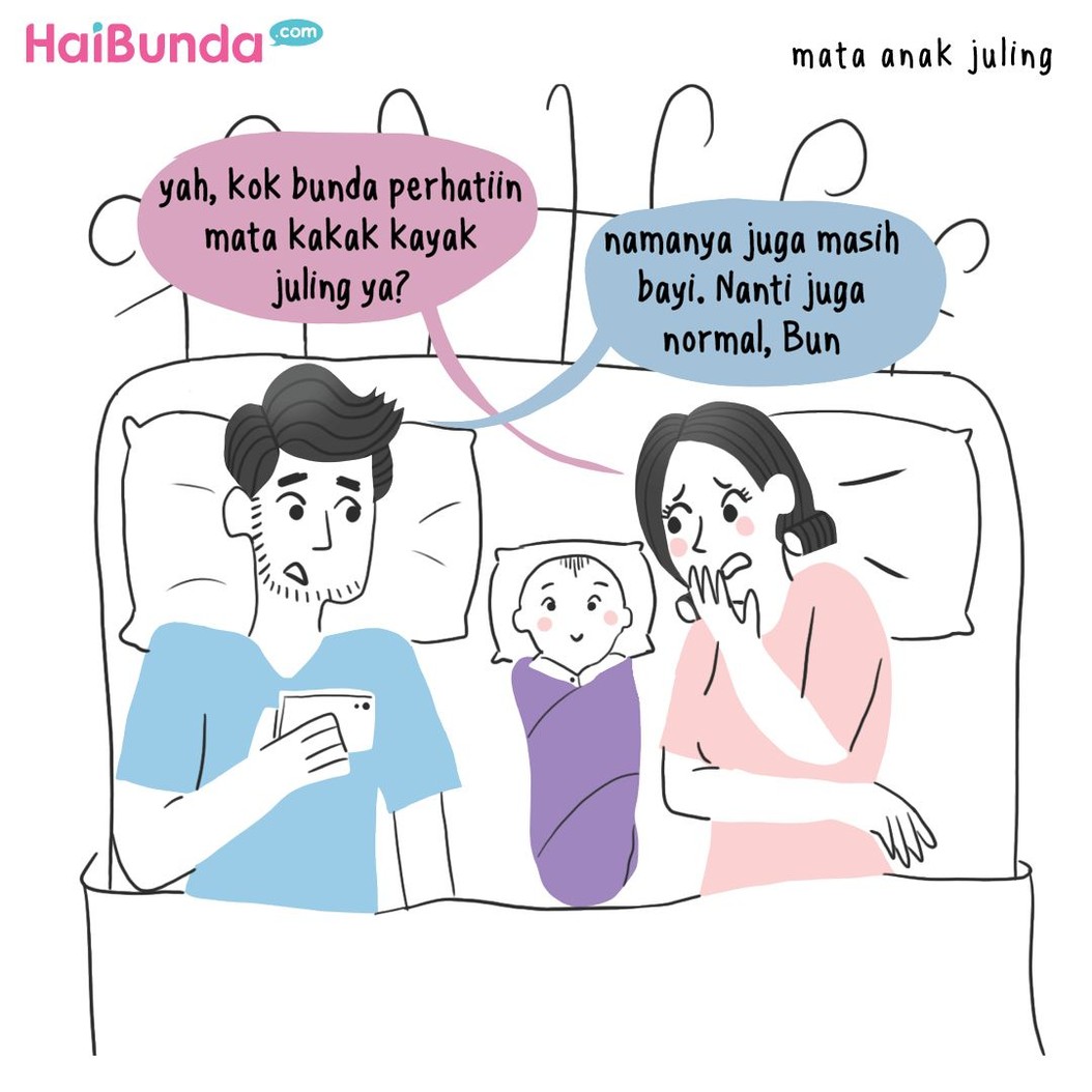 Beginilah kekhawatiran Bunda di komik ini setelah kakak lahir. Kalau Bunda, kekhawatiran sebagai ibu baru apa yang pernah dialami?