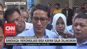 VIDEO - Sandiaga: Rekonsiliasi Bisa Kapan Saja Dilakukan