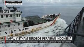 VIDEO: Kapal Vietnam Terobos Perairan Indonesia
