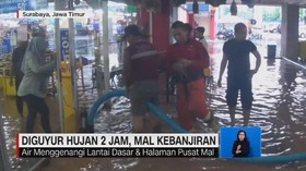 VIDEO: Diguyur Hujan 2 Jam, Mal Kebanjiran