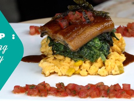Resep Unagi Egg Spinachy