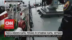 VIDEO: Pasca-Insiden Kapal Perang RI Ditabrak Kapal Vietnam