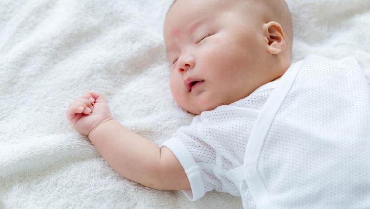 Ilustrasi bayi laki-laki Close-up of baby boy