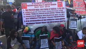 Eks Karyawan Freeport Tagih Janji Jokowi di Aksi May Day