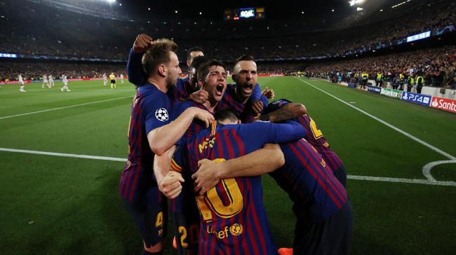 Kemenangan telak Barcelona atas Liverpool di Stadion Camp Nou, (2/5) dini hari waktu Indonesia barat, memunculkan empat fakta menarik.