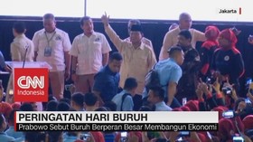 VIDEO: Prabowo Katakan Dirinya Selalu Mendukung Buruh